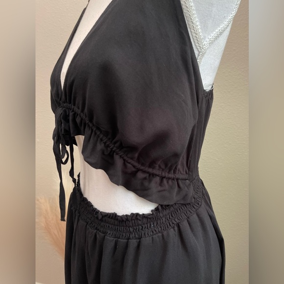 NEW Mainstrip - Black Fun Comfy Boho Vacation Destination Summer Maxi Dress - Picture 8 of 14